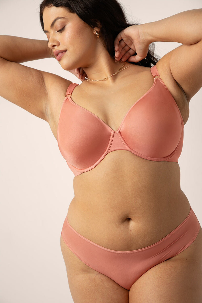 Silky Smooth Demi Unlined Underwire Bra | Tuscany Clay
