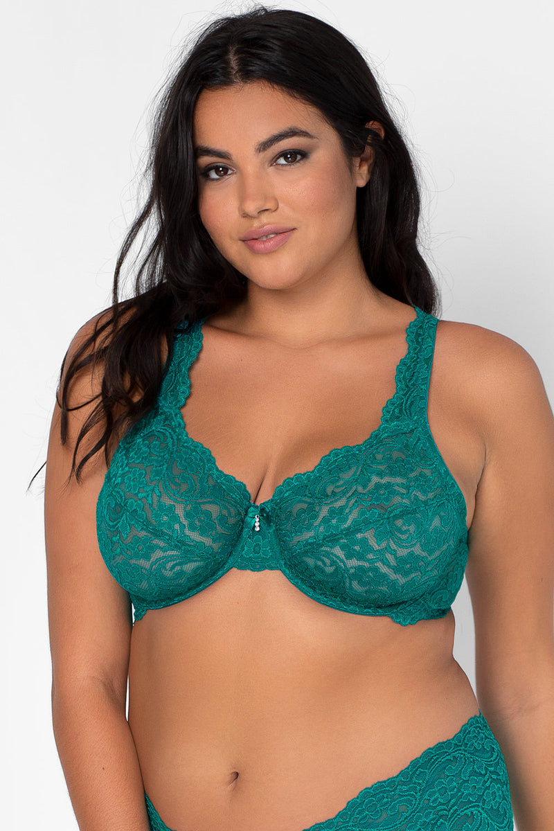 Plus Size Signature Lace Unlined Underwire Bra with Added Support | Fa
