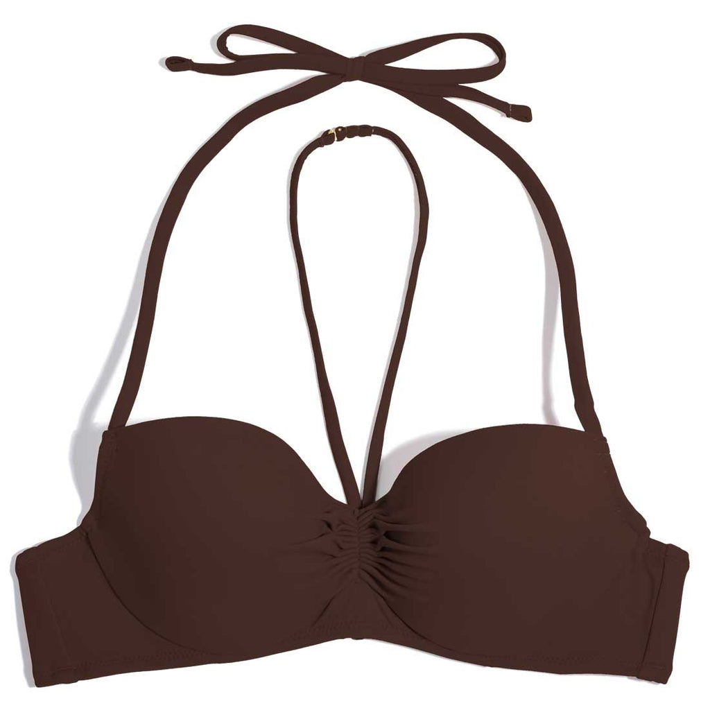 Swim Secret Halter Bikini Top | Espresso BIKINT SAS 