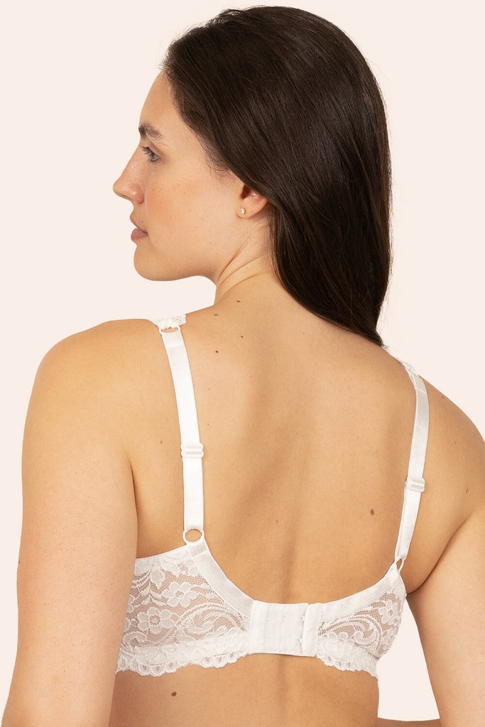 Signature Lace Unlined Underwire Bra | White Lace INT SAS 