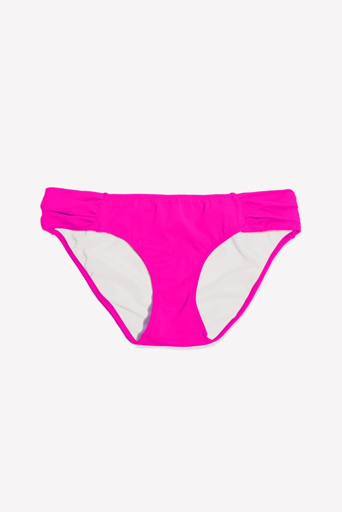 Swim Secret Side Ruched Bikini Bottom | Fuchsia Sizzle BIKINT SAS 