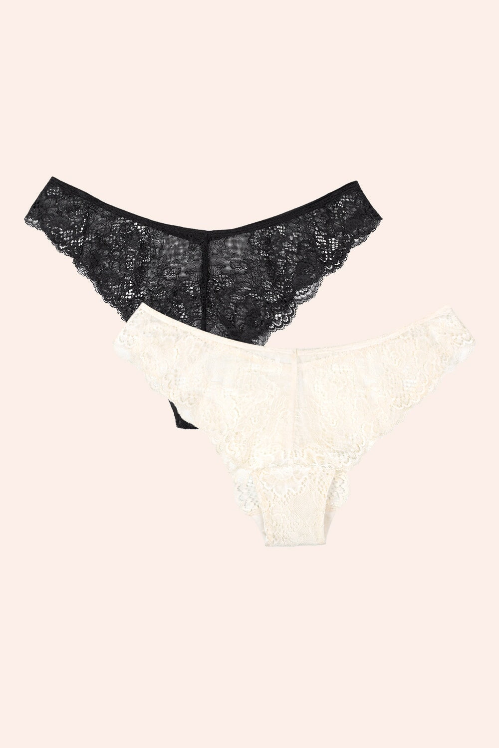 Temptation Lace Brazilian Panty | Cream/Black Hue Smart & Sexy Temptation Lace Brazilian Panty | Cream/Black Hue Smart & Sexy