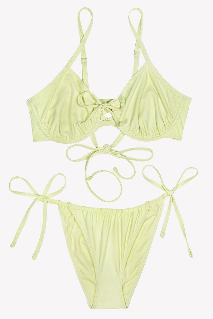 Underwire Bikini Top And String Bikini Set | Tart Apple BIKINSET SAS 