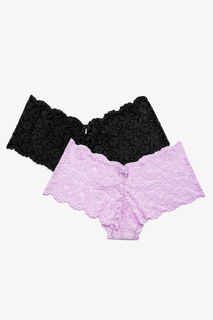 Signature Lace Cheeky Panty 2 Pack | Stellar Orchid/Black Hue PANTY SAS 