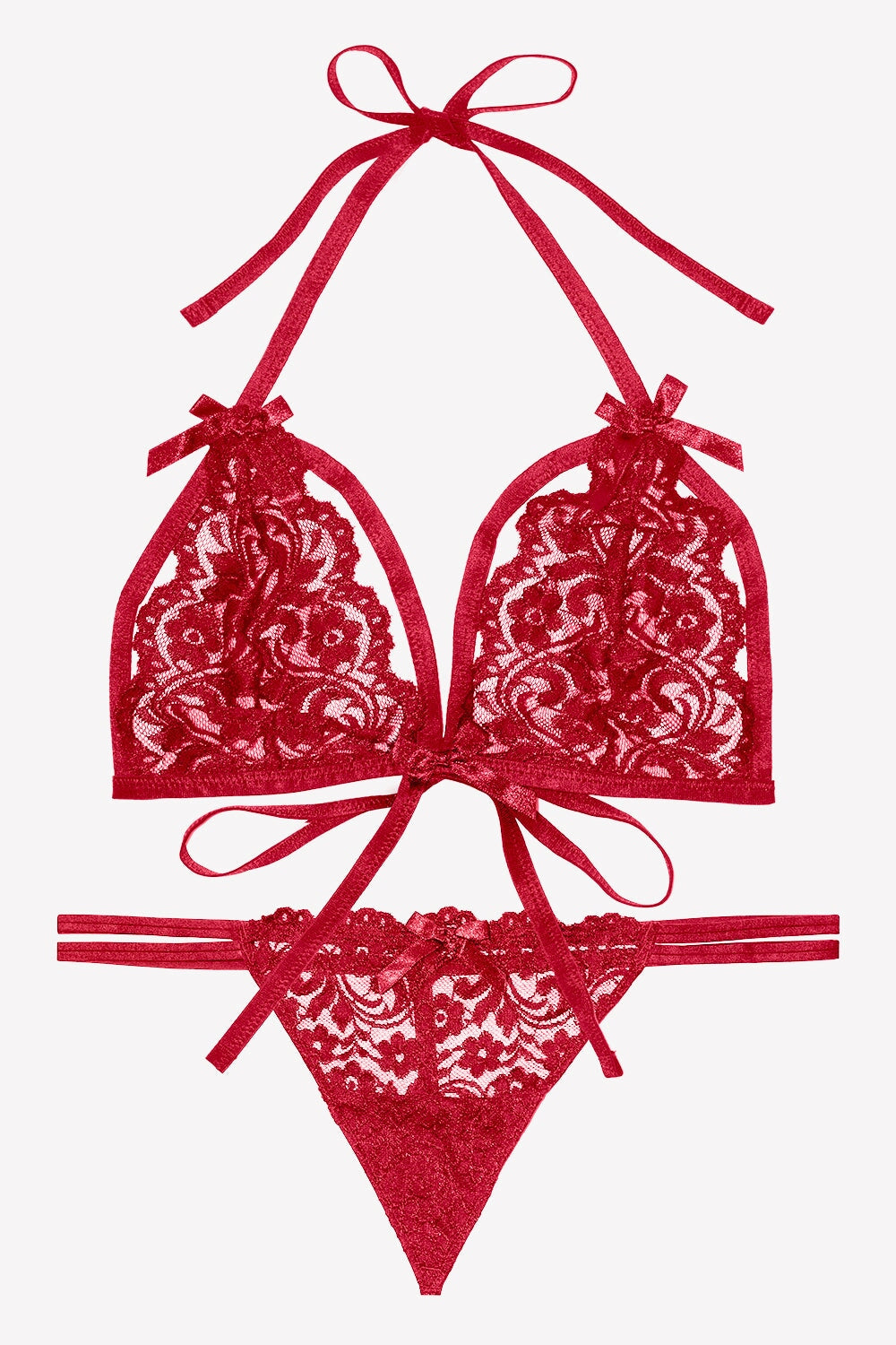 Smart & Sexy Plus Size Red Matching Bra & Panty Set Smart & Sexy Plus Size Red Matching Bra & Panty Set