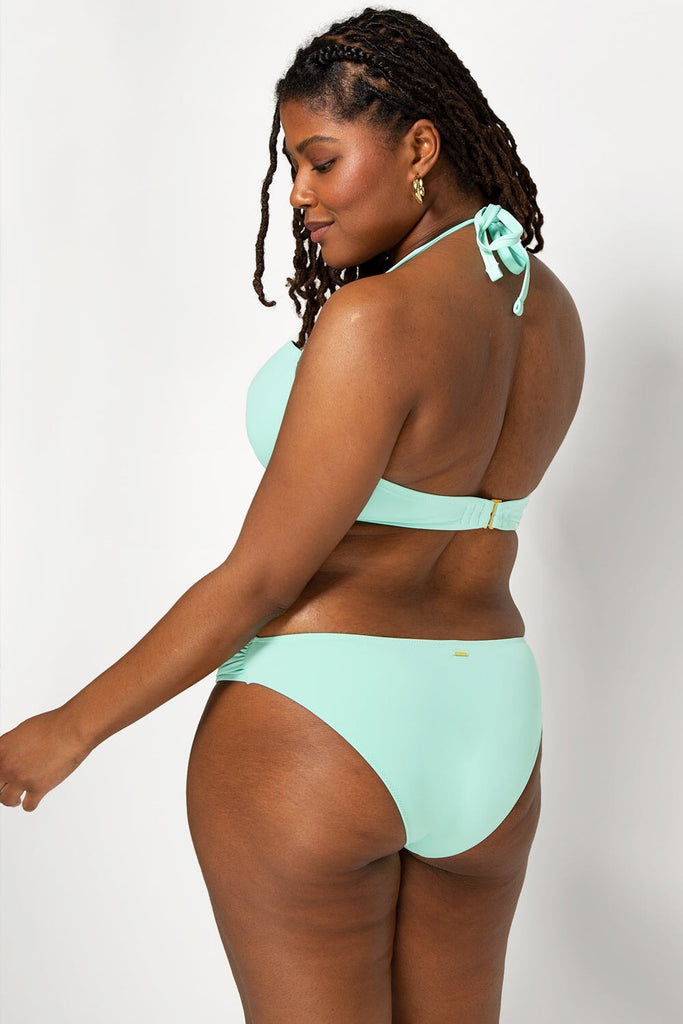 Swim Secret Side Ruched Bikini Bottom | Cool Mint Chip BIKINT SAS 