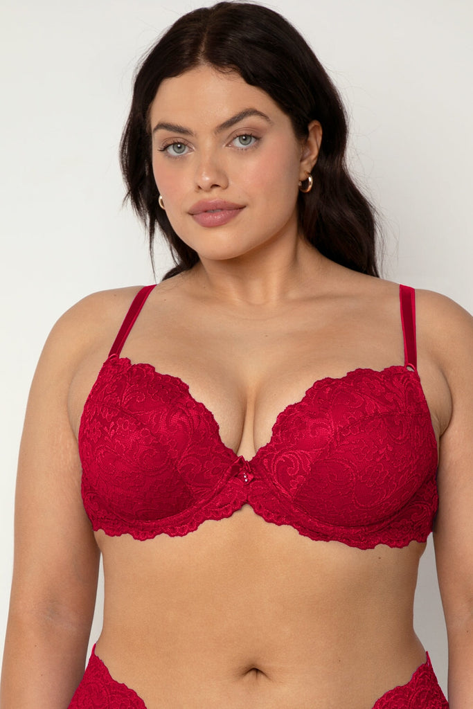 Signature Lace Push-Up Bra | No No Red Smart & Sexy Signature Lace Push-Up Bra | No No Red Smart & Sexy
