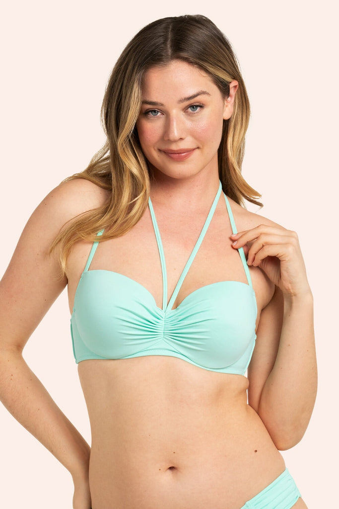 Swim Secret Halter Bikini Top | Cool Mint Chip Bikini Top SAS 