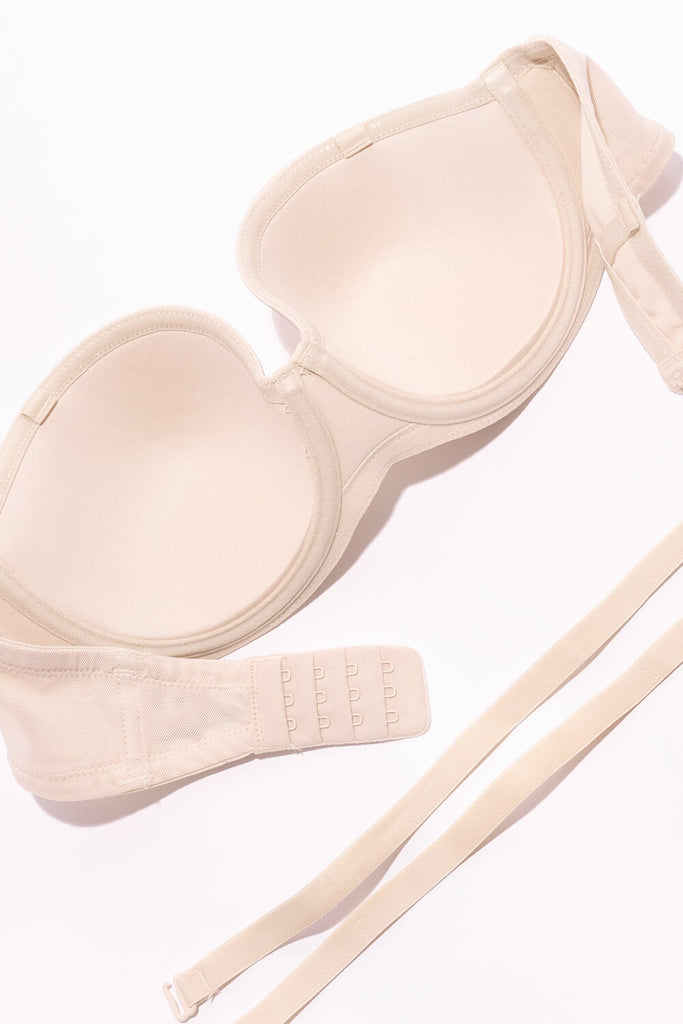 Full Support Light Lined Strapless Bra | Black Hue BRA SAS 