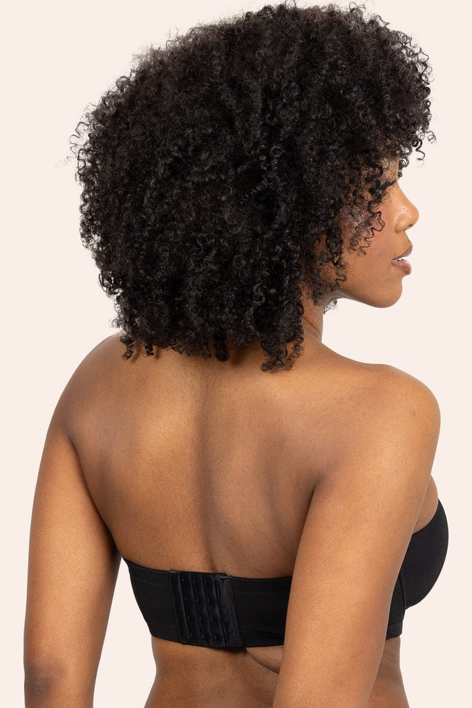 Full Support Light Lined Strapless Bra | Black Hue BRA SAS 