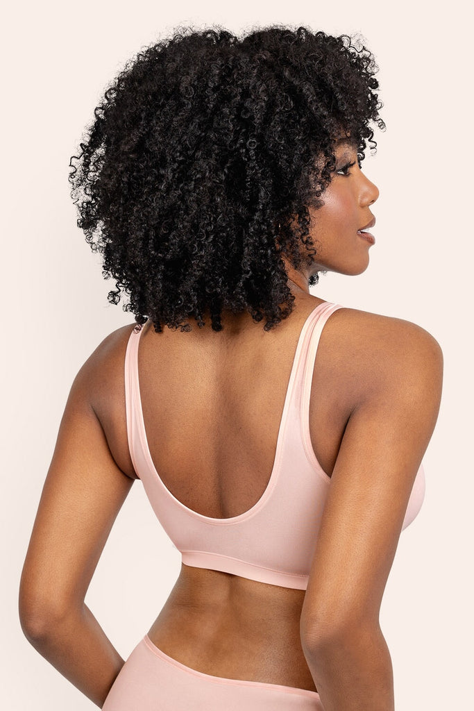 The Naked Scoop Neck Bralette 2 Pack | Blushing Rose/Black Hue Stretch BRA SAS 