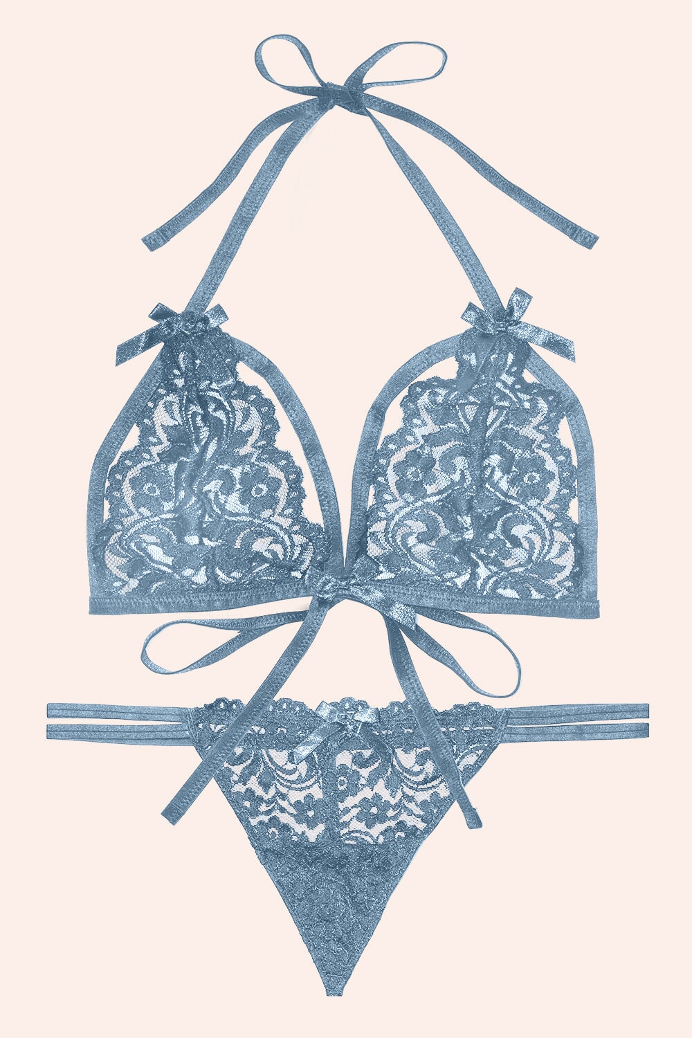 Signature Lace Matching Bra & Panty Set | Coronet Blue Smart & Sexy Signature Lace Matching Bra & Panty Set | Coronet Blue Smart & Sexy