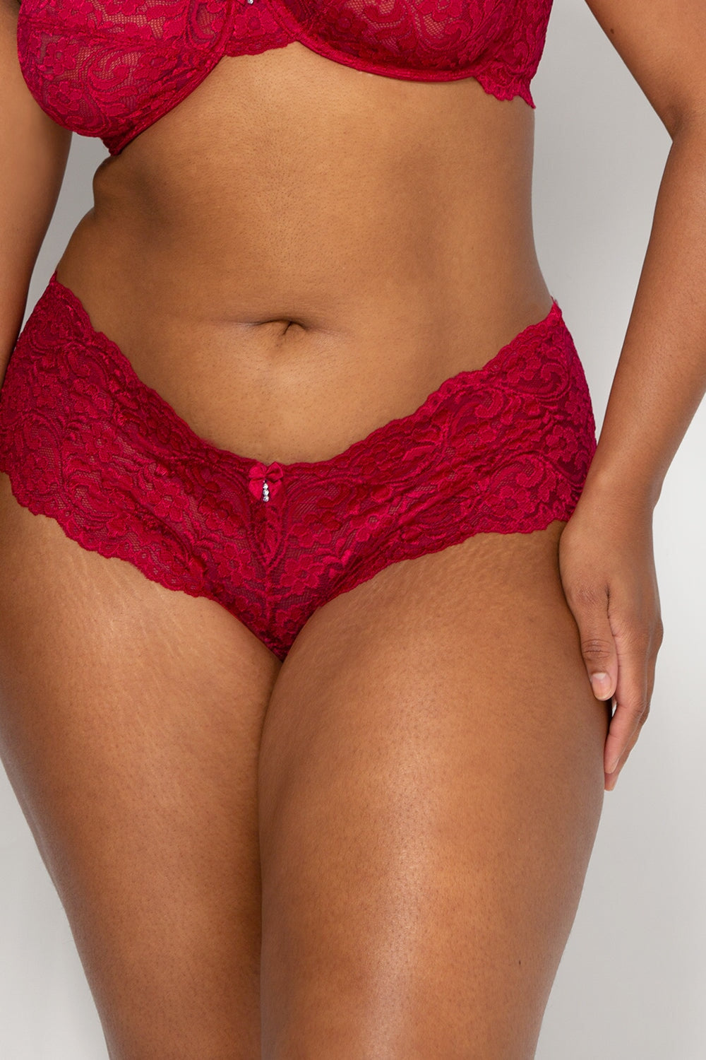 Smart & Sexy Red/Black Lace Cheeky Panty 2 Pack Smart & Sexy Red/Black Lace Cheeky Panty 2 Pack