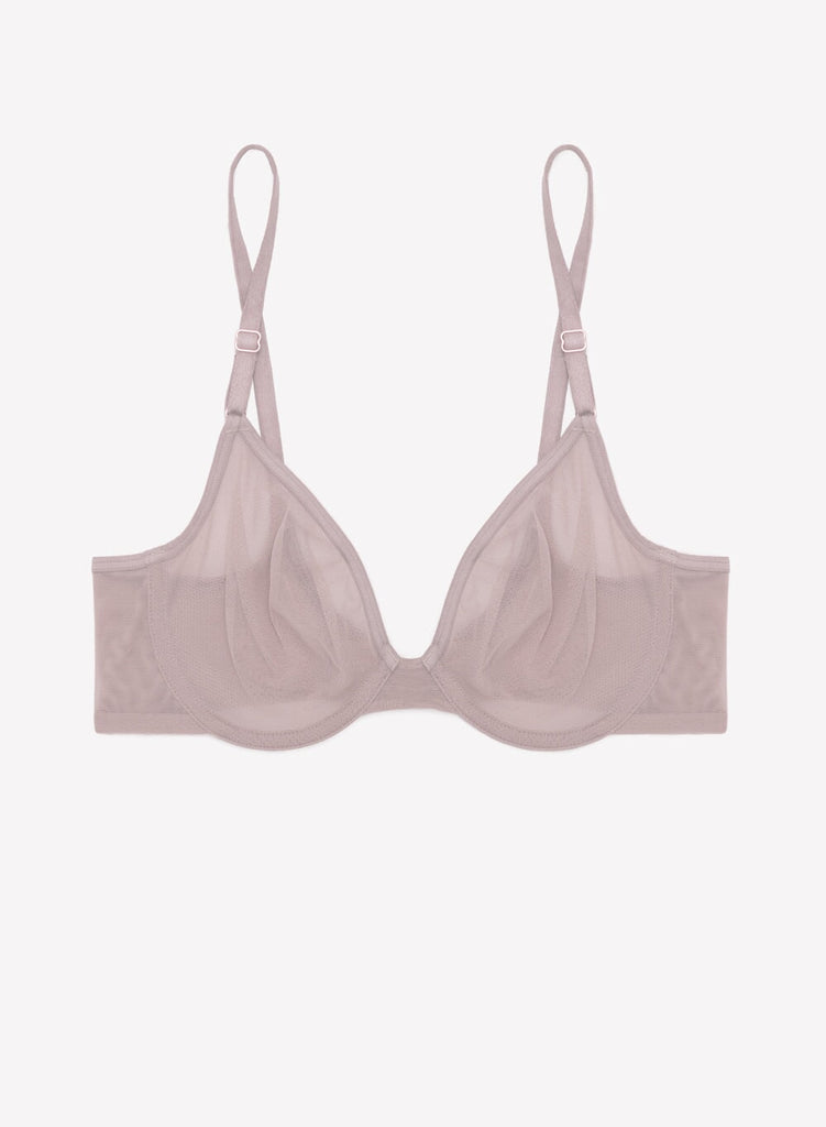 Sheer Mesh Demi Underwire Bra | Bark Mesh Bra SAS 