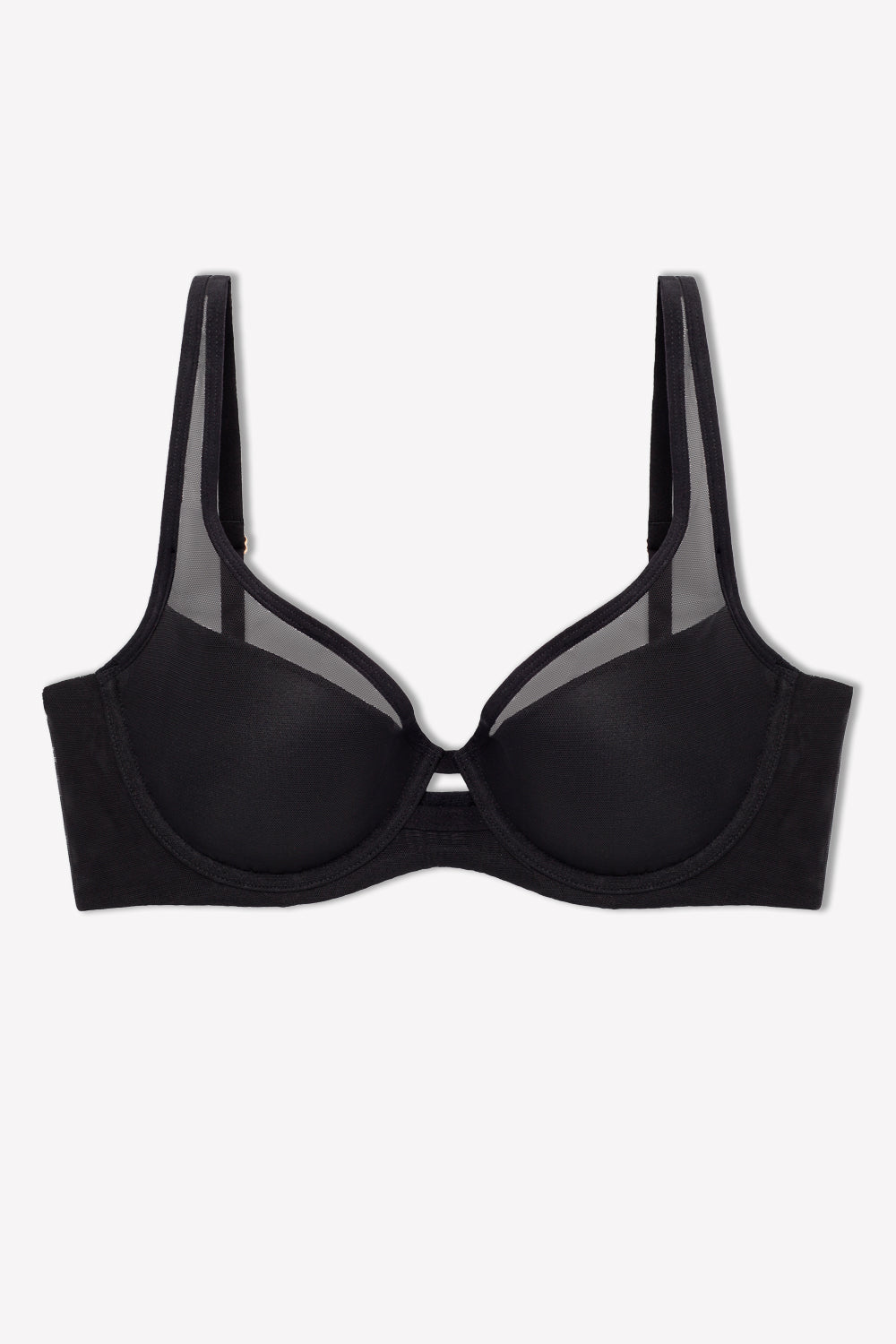 The Natural Women's Sexy Plunge Bra, Black, X-Small 