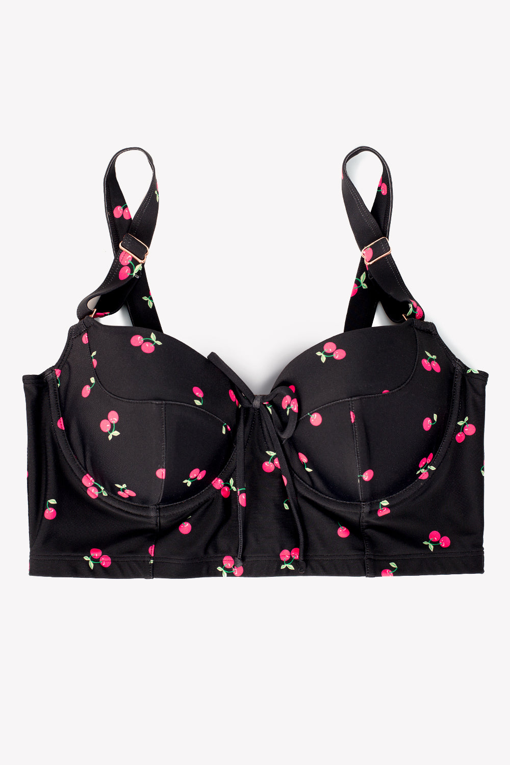 sexy lingerie snaps SET Victoria's Secret Very Sexy Cherry Black Unlined Demi Embroidered 32DD  Bra main image 0