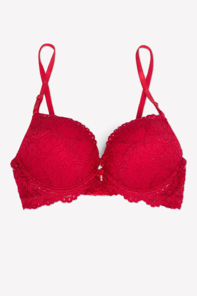 Add 2 Cup Sizes Push-Up Bra | No No Red INT SAS 
