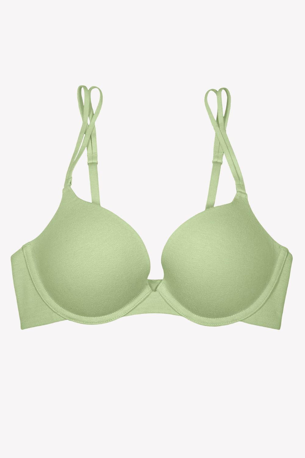 Cotton Push-Up Ladies Non Padded Olive Green Bra, Plain at Rs 99