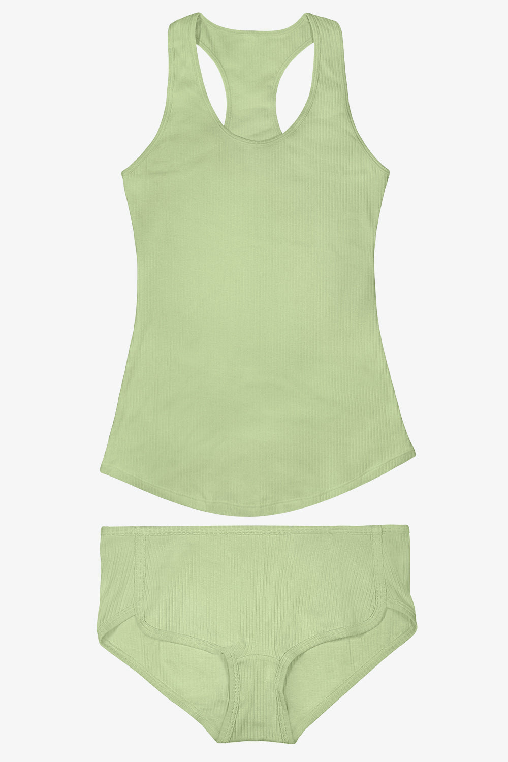 Smart & Sexy Comfort Cotton Rib Tank Top & Shorts Sleep Set Glass