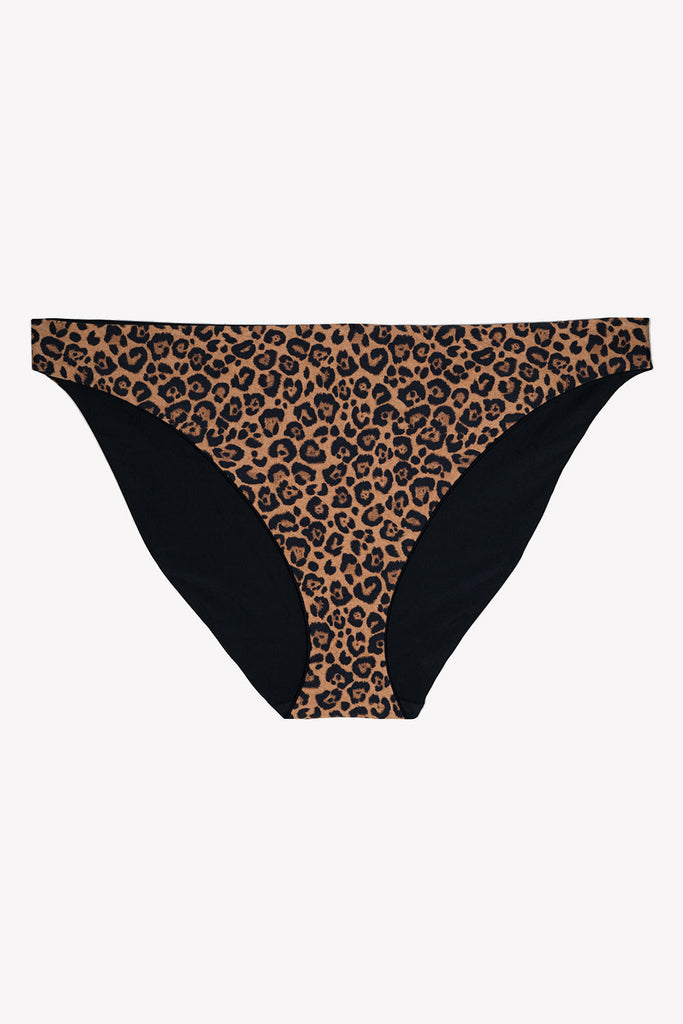 Reversible Cheeky Bikini Bottom | Black Hue/Classic Leopard SWMBTTM SAS 