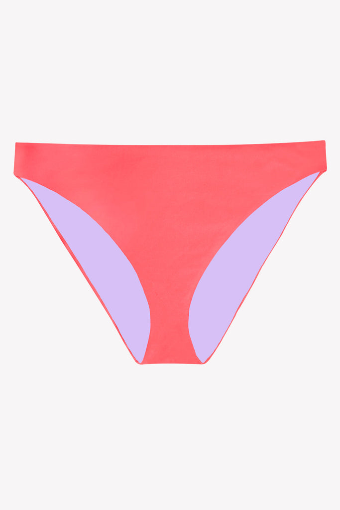 Reversible Cheeky Bikini Bottom | Lilac Iris/Punchy Peach SWMBTTM SAS 