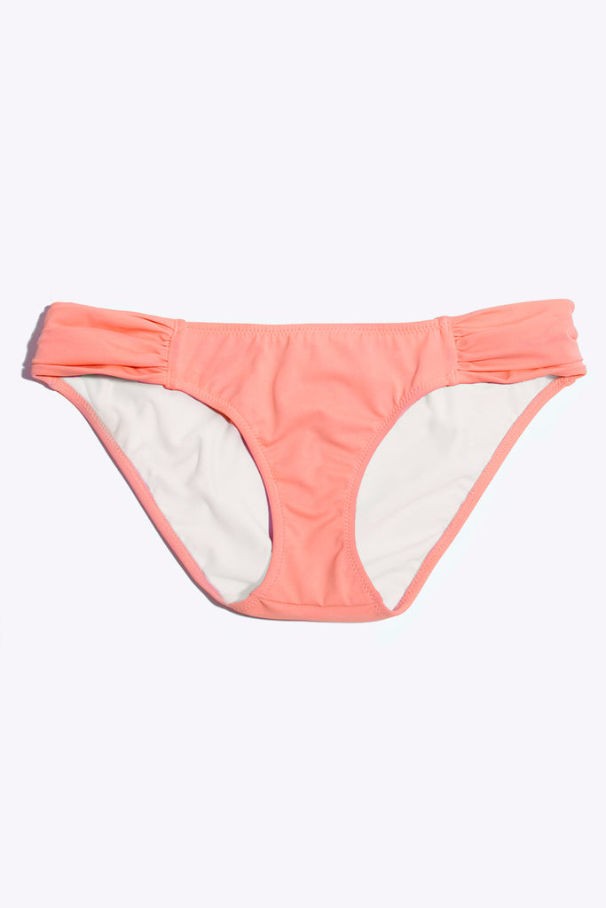 Swim Secret Side Ruched Bikini Bottom | Peach Luster SWM SAS 