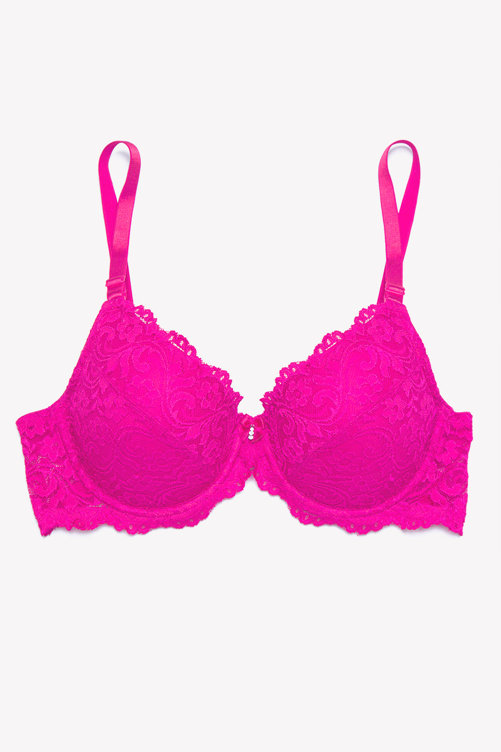 Smart & Sexy Women's Signature Lace Push-Up Bra, Size: 40D, Pink Smart & Sexy Women's Signature Lace Push-Up Bra, Size: 40D, Pink