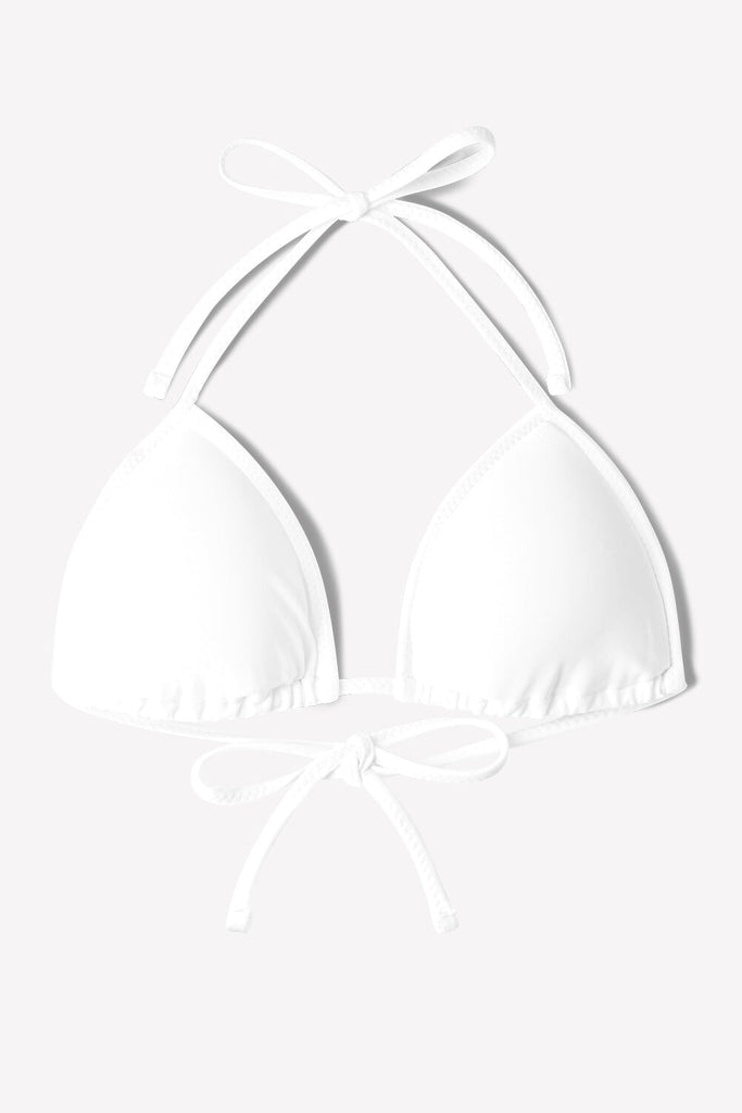 Triangle String Bikini Top | White SWM SAS 