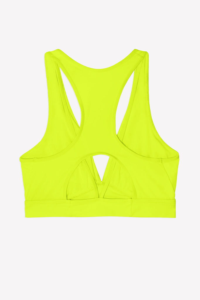 Cut-Out Racerback Bikini Top | Neon Yellow BIKINT SAS 