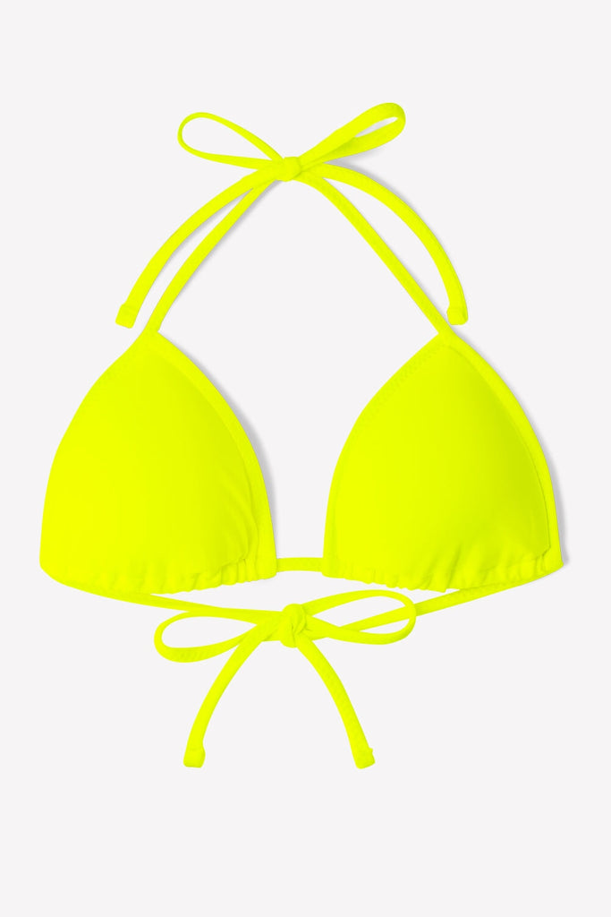 Triangle String Bikini Top | Neon Yellow SWM SAS 