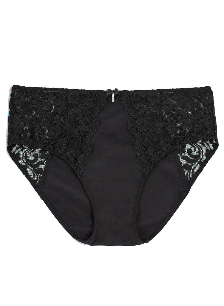 Signature Lace High Waisted Panty | Black Hue INT SAS 