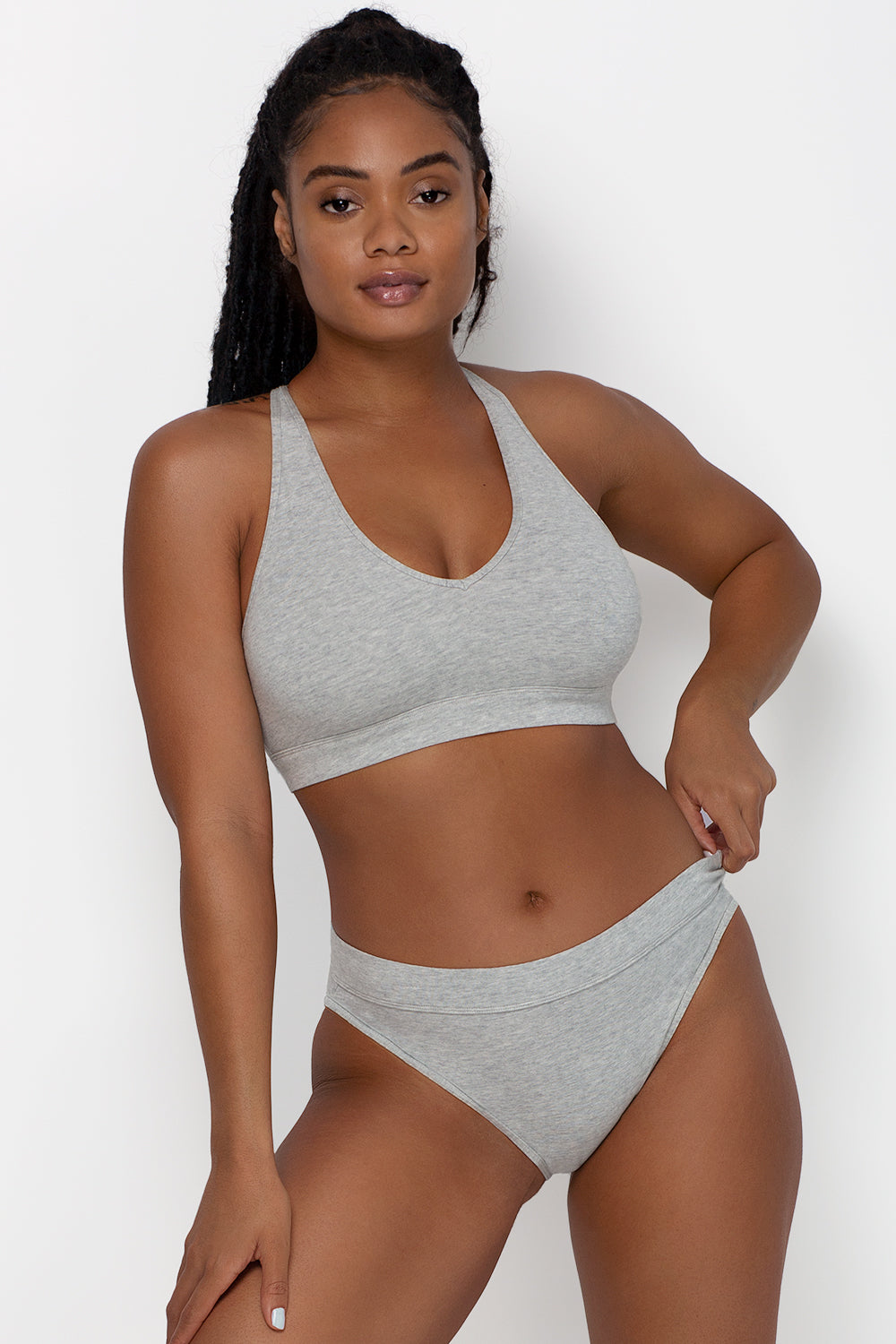 Smart & Sexy Women's Comfort Cotton Plunge Bralette, 2-Pack, Style-SA1420 Smart & Sexy Women's Comfort Cotton Plunge Bralette, 2-Pack, Style-SA1420