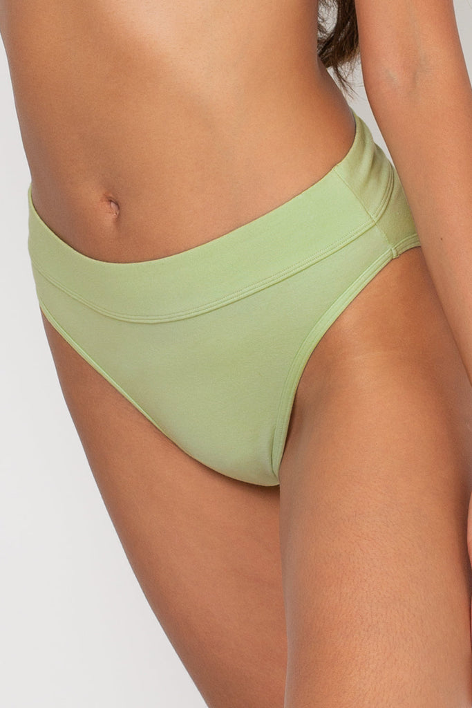 Comfort Cotton High-Waisted Brief Panty 2 Pack | Glass Green/Heather Grey PANTY SAS 