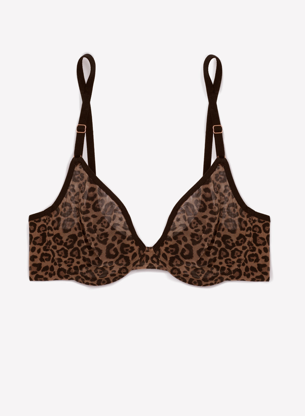 Sheer Mesh Demi Underwire Bra | Classic Leopard Smart & Sexy Sheer Mesh Demi Underwire Bra | Classic Leopard Smart & Sexy