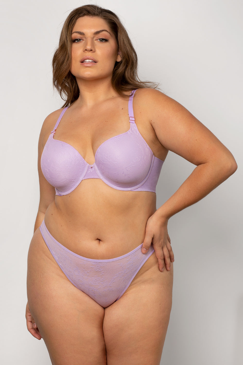 Smooth Lace T-Shirt Bra  Lilac Iris Smooth Lace – Smart & Sexy